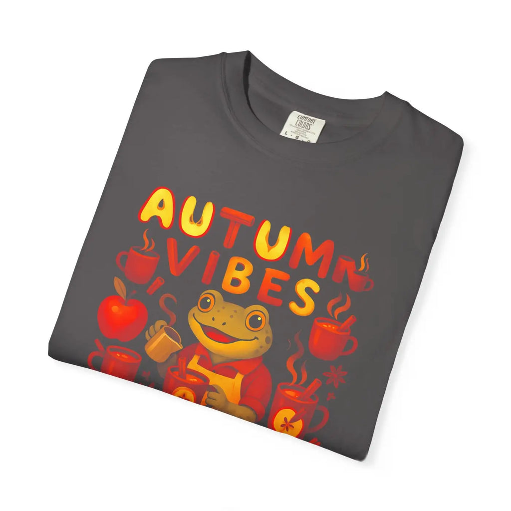 Autumn Vibes Frog Tee - Cozy Fall Fashion - DipaliZ