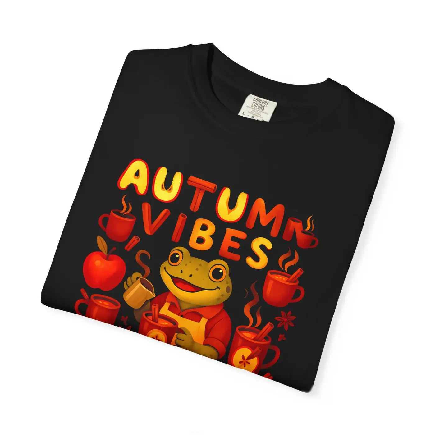 Autumn Vibes Frog Tee - Cozy Fall Fashion - DipaliZ
