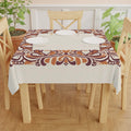 Fall Floral Square Tablecloth - Autumn Vine Border - DipaliZ