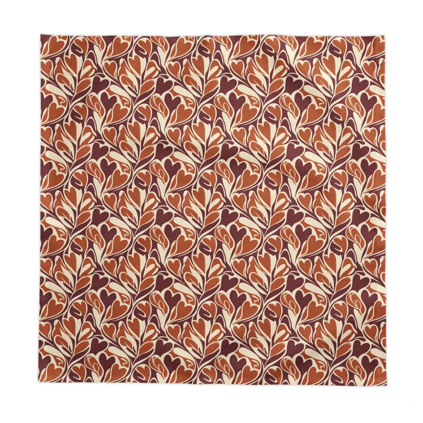 Autumn Vine Tablecloth - Rustic Orange Leaf Cozy Harvest - DipaliZ