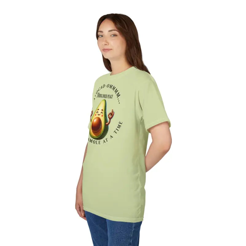 Avocado Om Unisex Tee - Eco-Friendly Comfort Style - DipaliZ