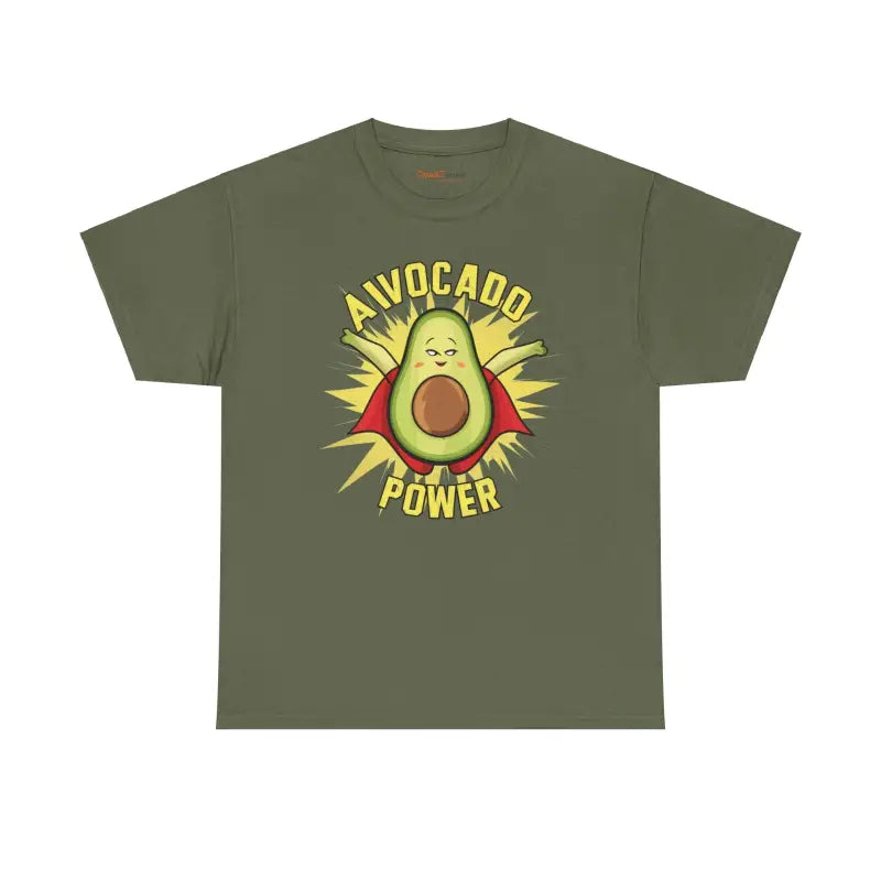 Avocado Power T-Shirt - Eco-Friendly Unisex Cotton Tee - DipaliZ