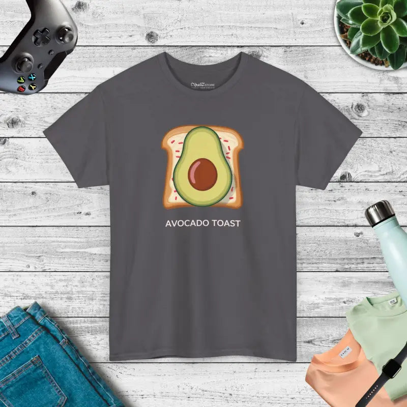 Avocado Toast Heavy Cotton Tee - Vibrant Print Design - DipaliZ
