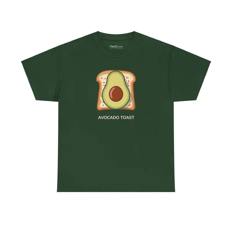 Avocado Toast Heavy Cotton Tee - Vibrant Print Design - DipaliZ