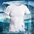 Mens Summer Ice Silk Thin Top Reflective Quick Dry Short Sleeve Fitness/Sports shirt