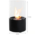 Tabletop Fire Pit Concrete Rubbing Alcohol Indoor Fire Bowl Mini Fireplace Outdoor Decor Portable Table Top Chiminea Meditation Isopropyl