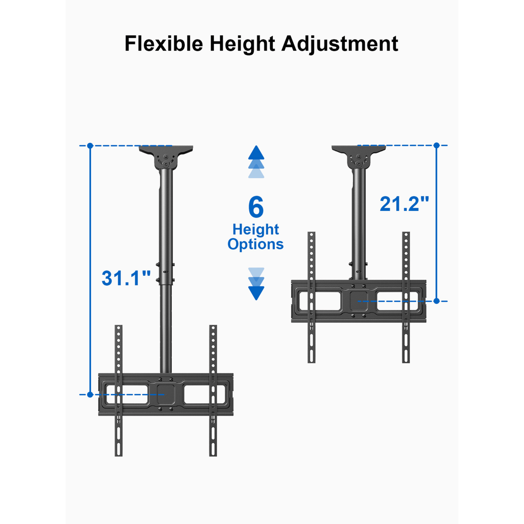 ErgoAV Ceiling Mount for TVs 40" to 55"
