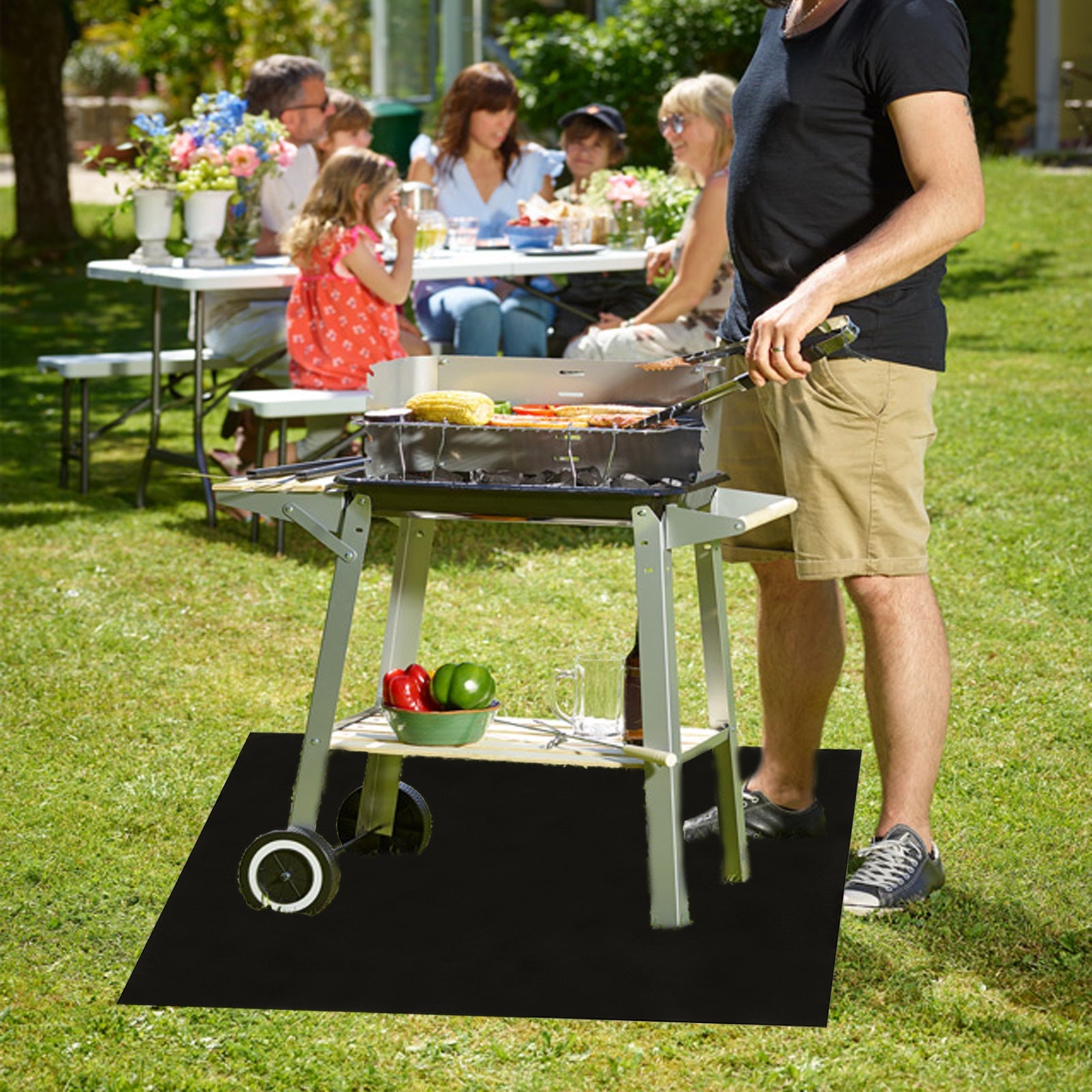 Fireplace Brazier Fireproof Pad Outdoor