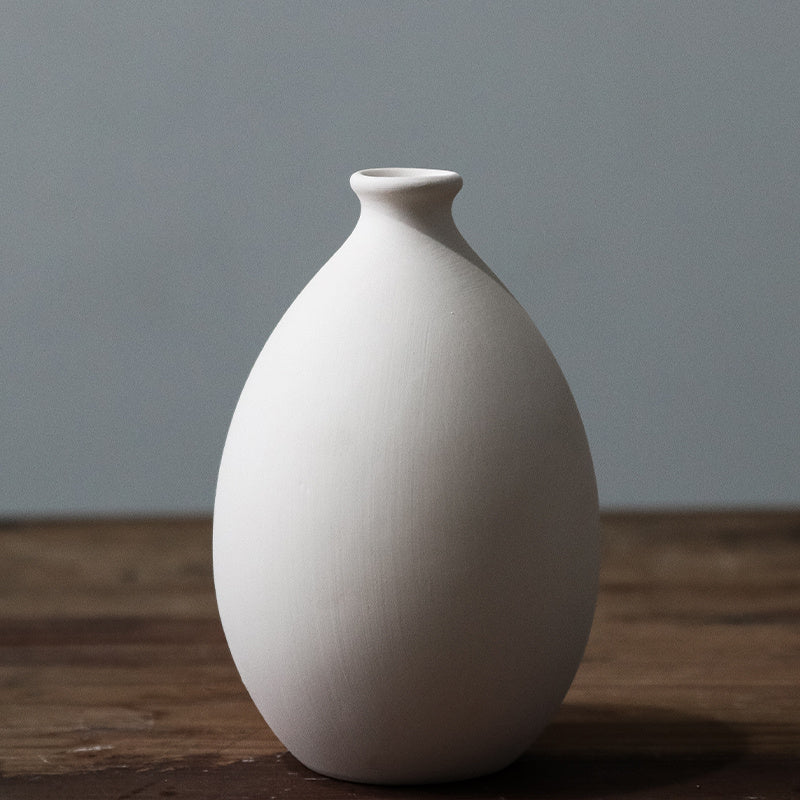 Ceramic Green Semi-Finished Products Vase Decorative Ornaments Parent-child Children Diy Graffiti Painting Coloring White Embryo White Tire