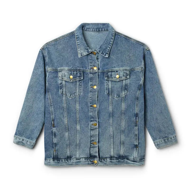 Bake Queen Oversized Denim Jacket - Street Style Ready - DipaliZ