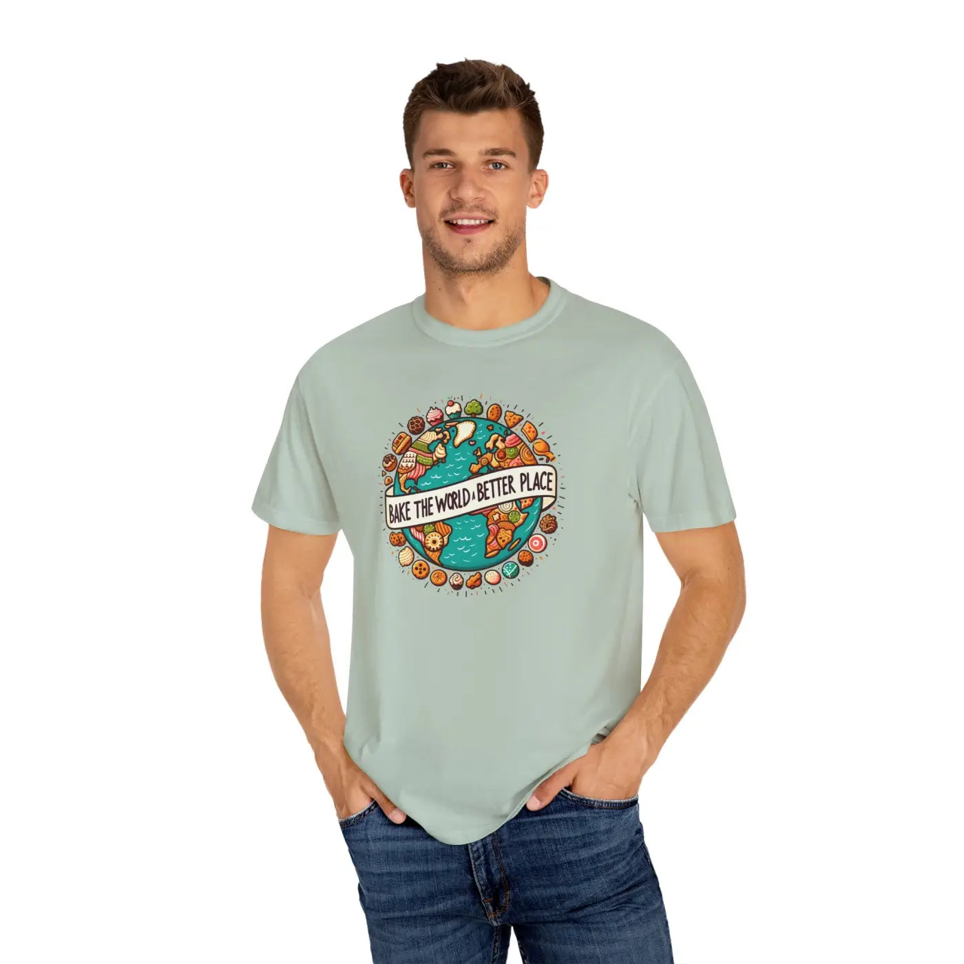 Earth Day Apparel Garment-Dyed Tee - Eco Casual Wear - DipaliZ