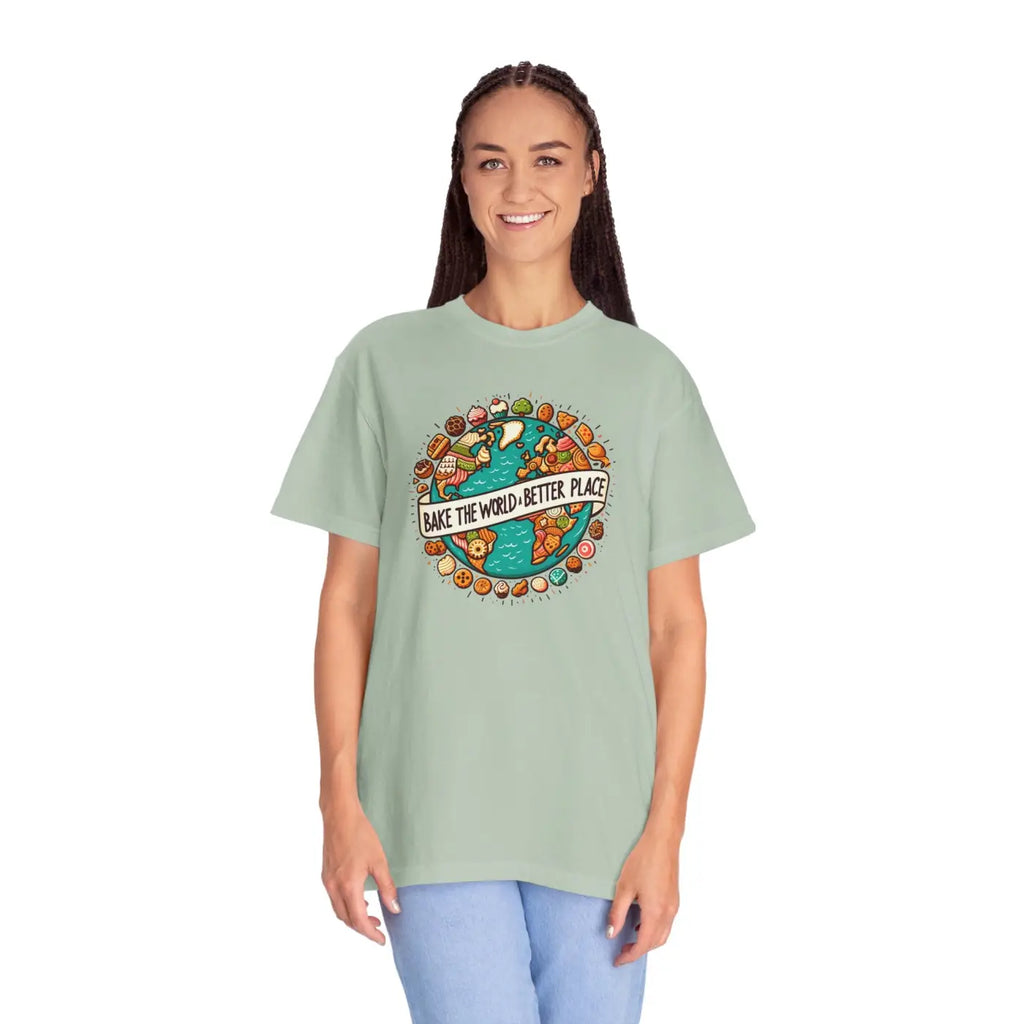 Earth Day Apparel Garment-Dyed Tee - Eco Casual Wear - DipaliZ