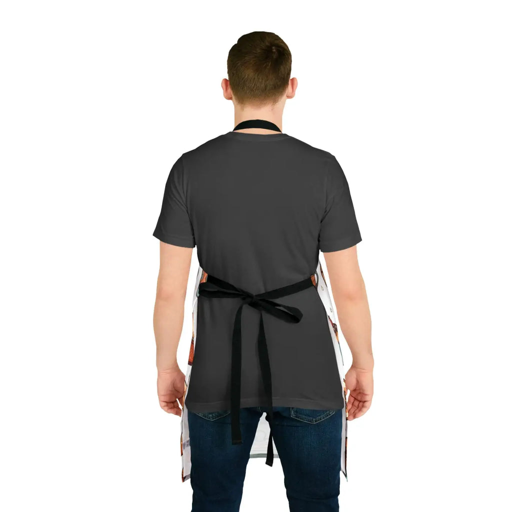 Vibrant Chef's Apron - Tie-Back Closure Design - DipaliZ