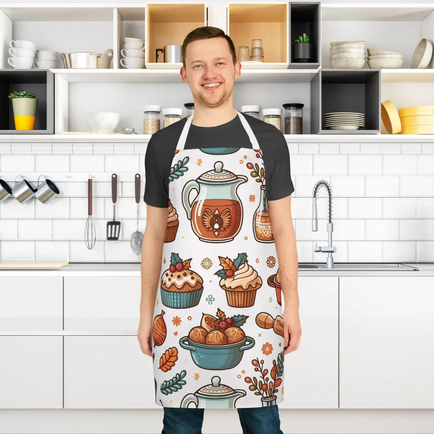 Vibrant Chef's Apron - Tie-Back Closure Design - DipaliZ