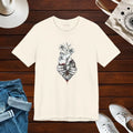 Bandaged Heart Short Sleeve Tee - Floral Blood Design - DipaliZ