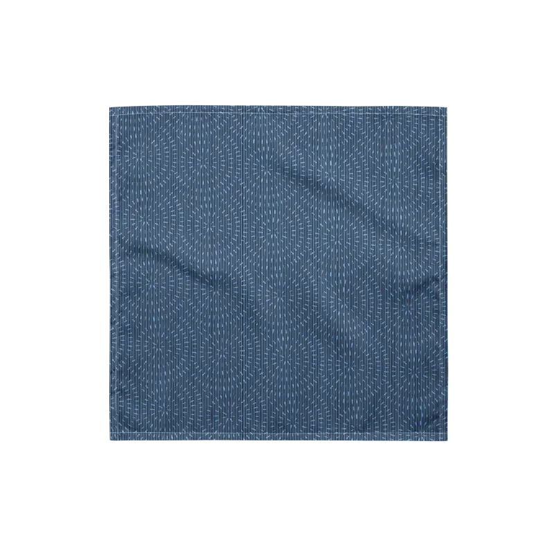 Bandana Navy Blue Striped Print - Eco-Friendly Gifts - DipaliZ