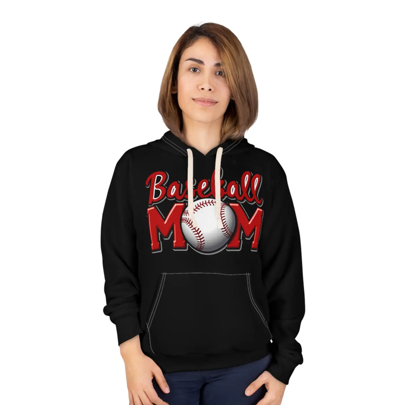 Baseball Mom Unisex Hoodie - Spring Diamond Print - DipaliZ