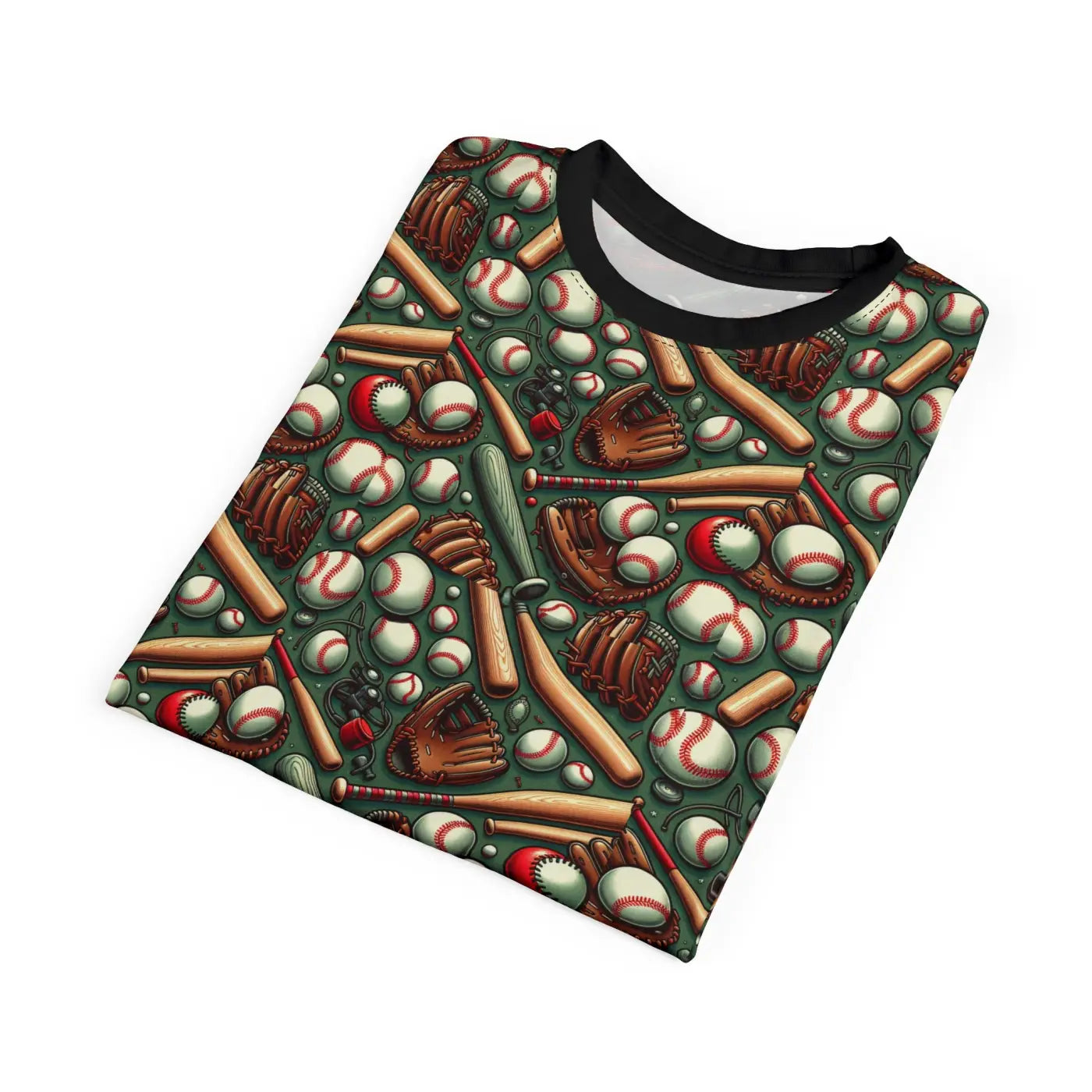 Stylish Baseball Pattern Unisex Tee - Microfiber-Knit Fabric - DipaliZ