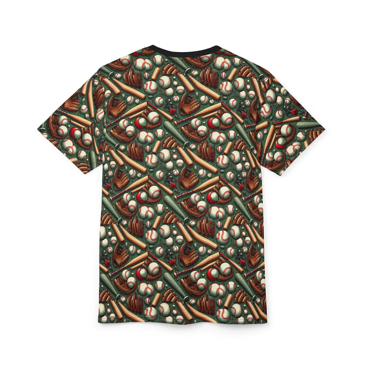Stylish Baseball Pattern Unisex Tee - Microfiber-Knit Fabric - DipaliZ