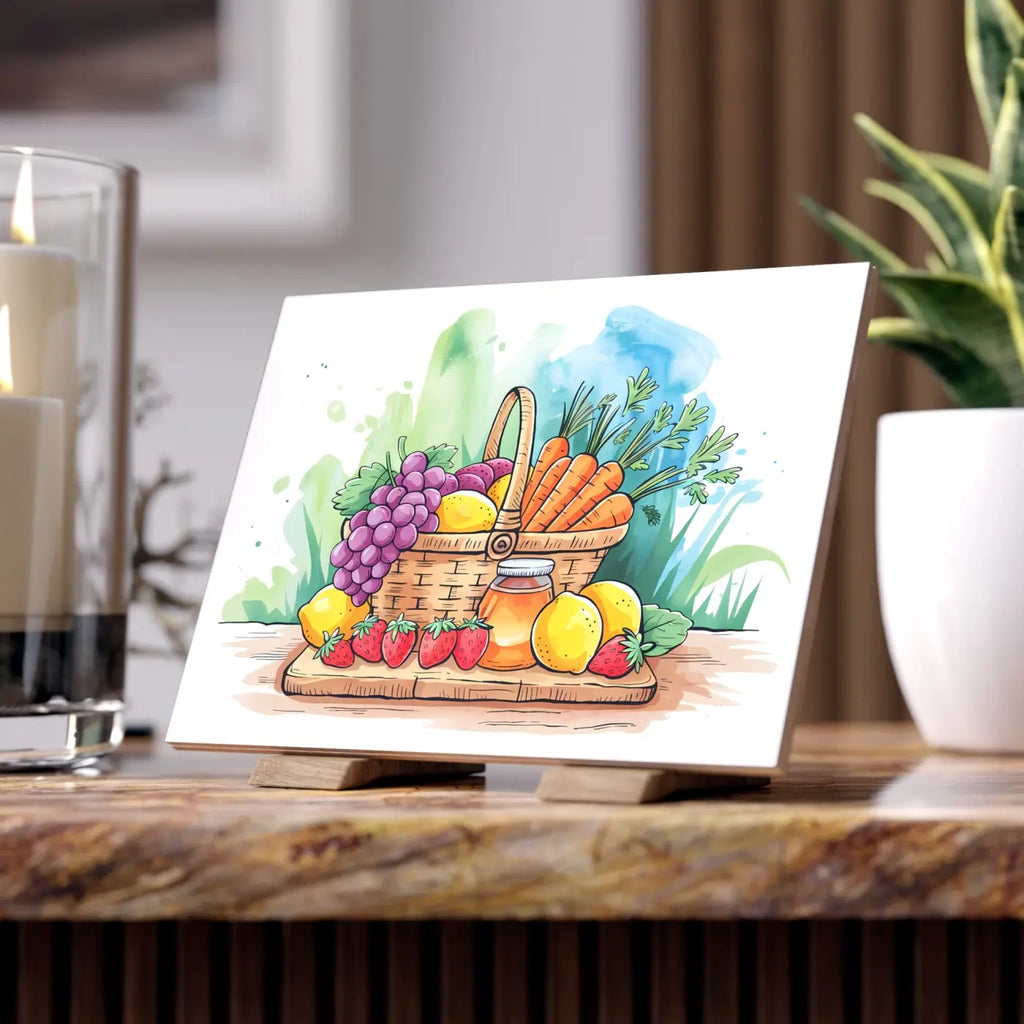 Vibrant Ceramic Photo Tile - High-Quality Wall Art - DipaliZ