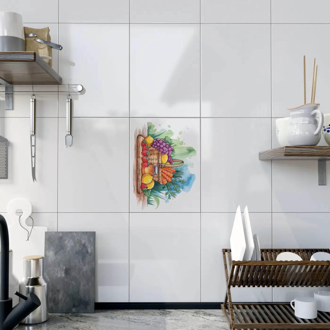 Vibrant Ceramic Photo Tile - High-Quality Wall Art - DipaliZ