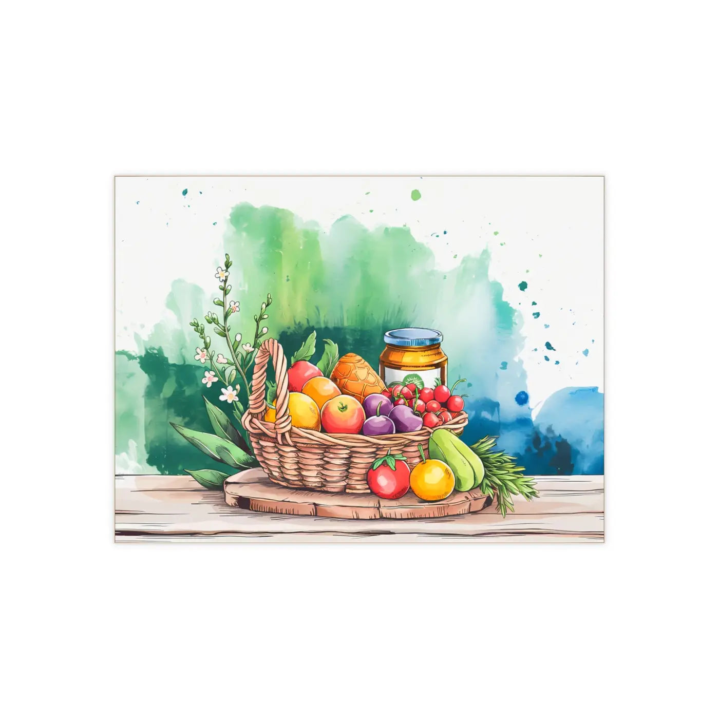 Vibrant Fruity Delight Wall Tiles - Glistening Jelly Accents - DipaliZ