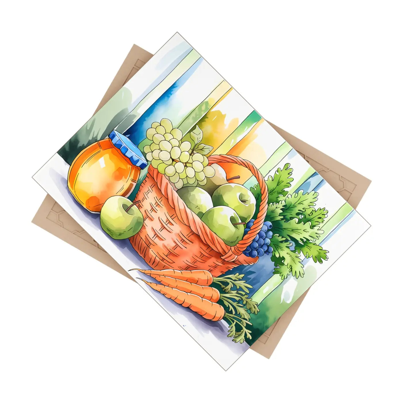 Fruit Veggie Ceramic Photo Tile - Vibrant Wall Decor - DipaliZ