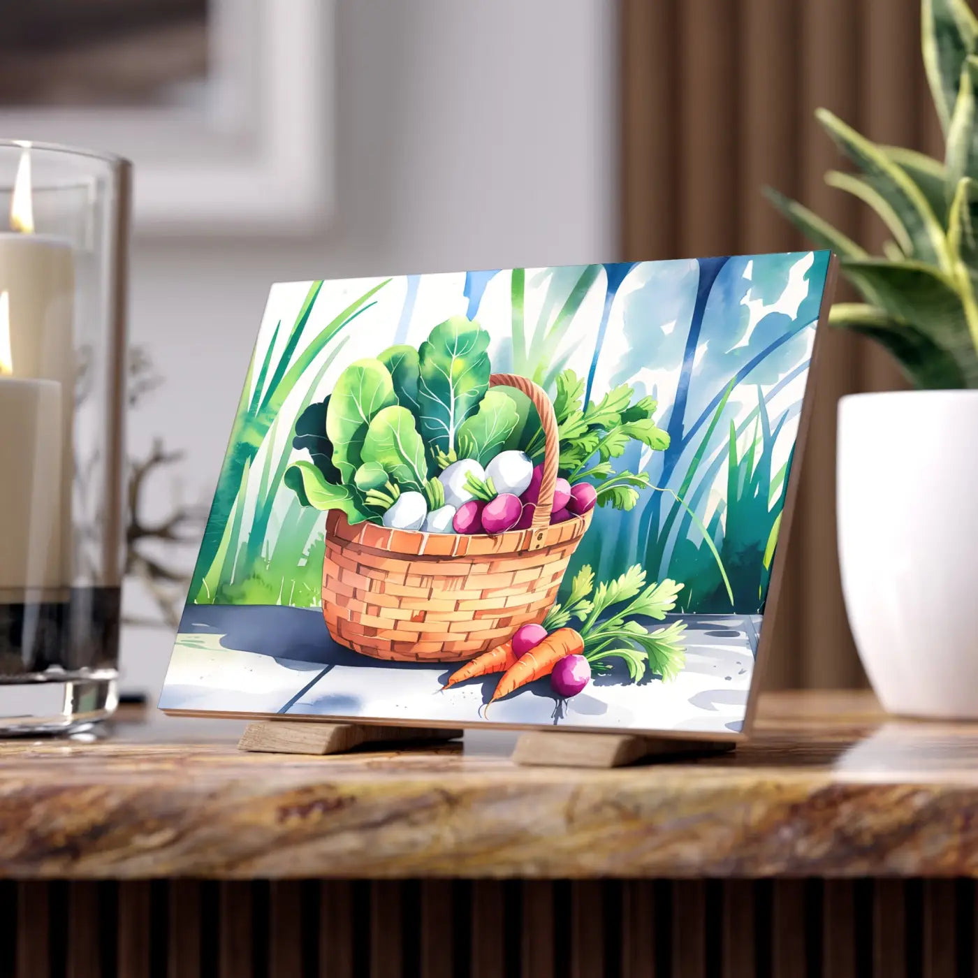 Vibrant Photo Tiles - Matte Finish Kitchen Wall Art - DipaliZ