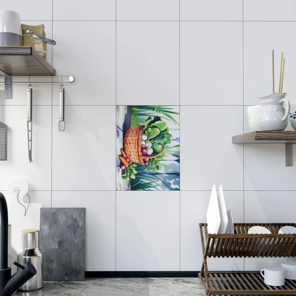 Vibrant Photo Tiles - Matte Finish Kitchen Wall Art - DipaliZ