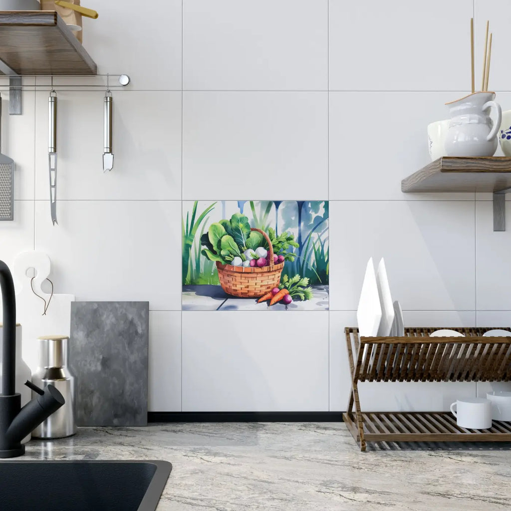 Vibrant Photo Tiles - Matte Finish Kitchen Wall Art - DipaliZ