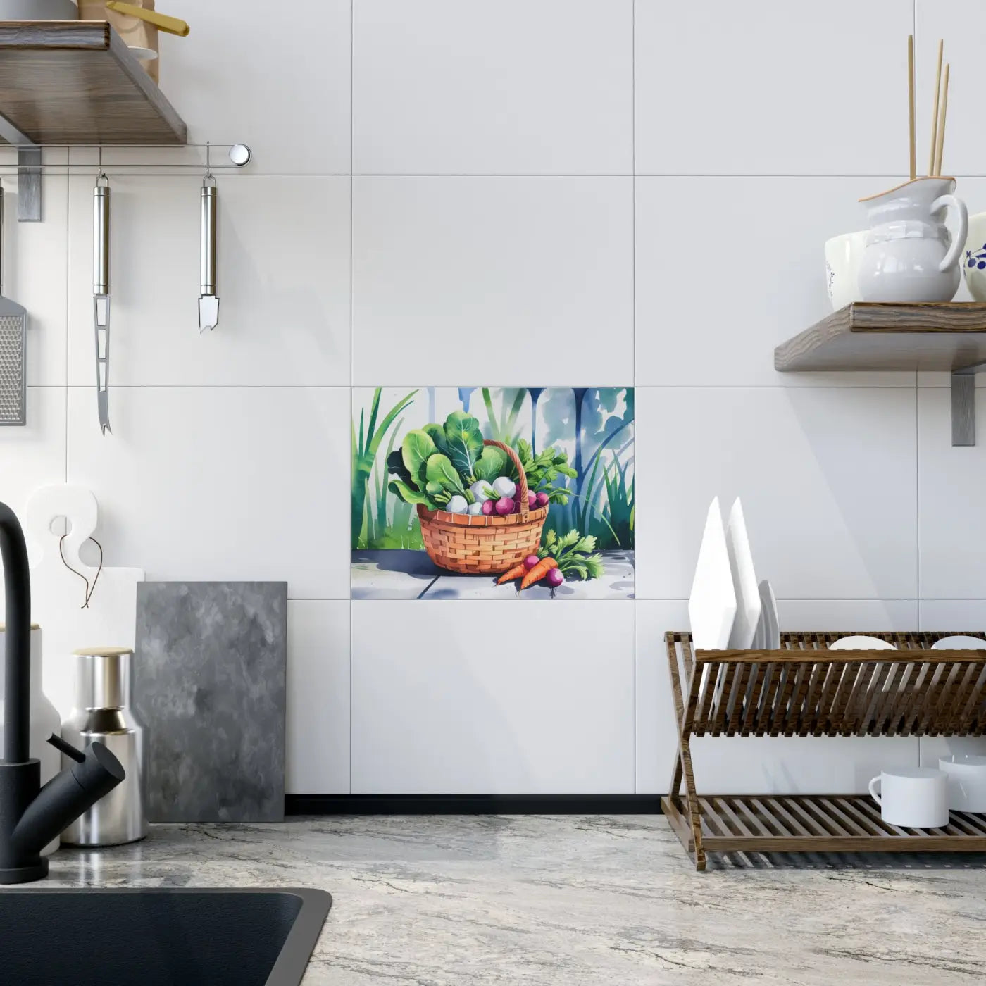 Vibrant Photo Tiles - Matte Finish Kitchen Wall Art - DipaliZ