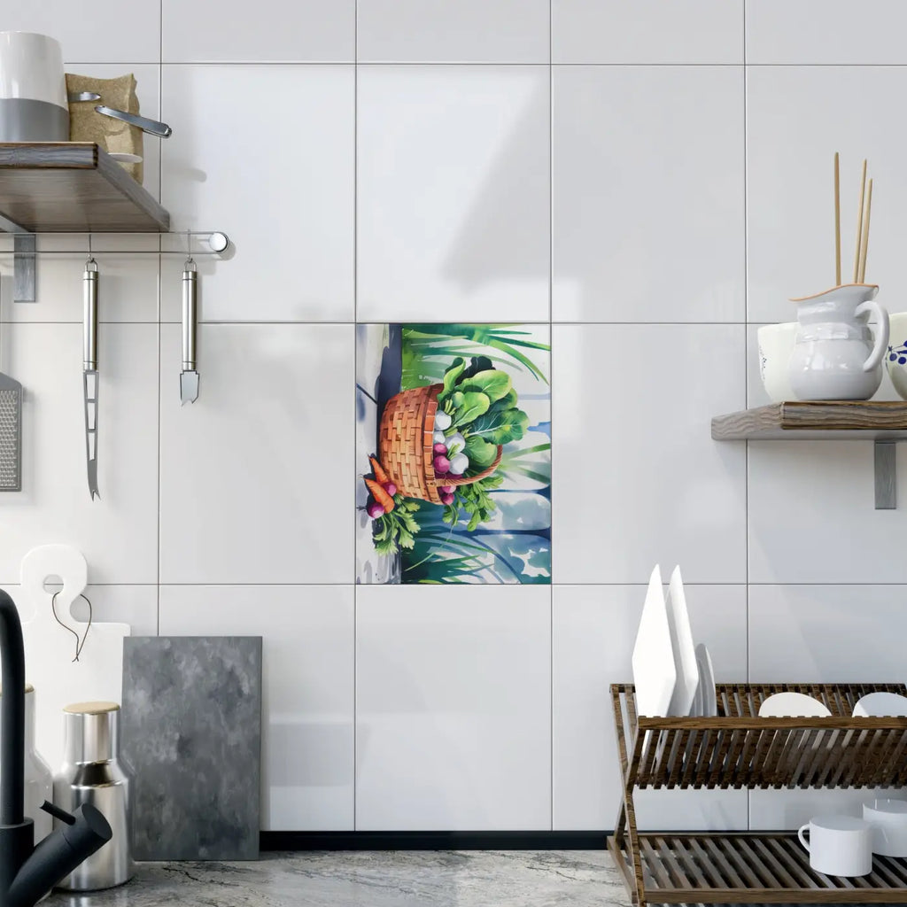 Vibrant Photo Tiles - Matte Finish Kitchen Wall Art - DipaliZ