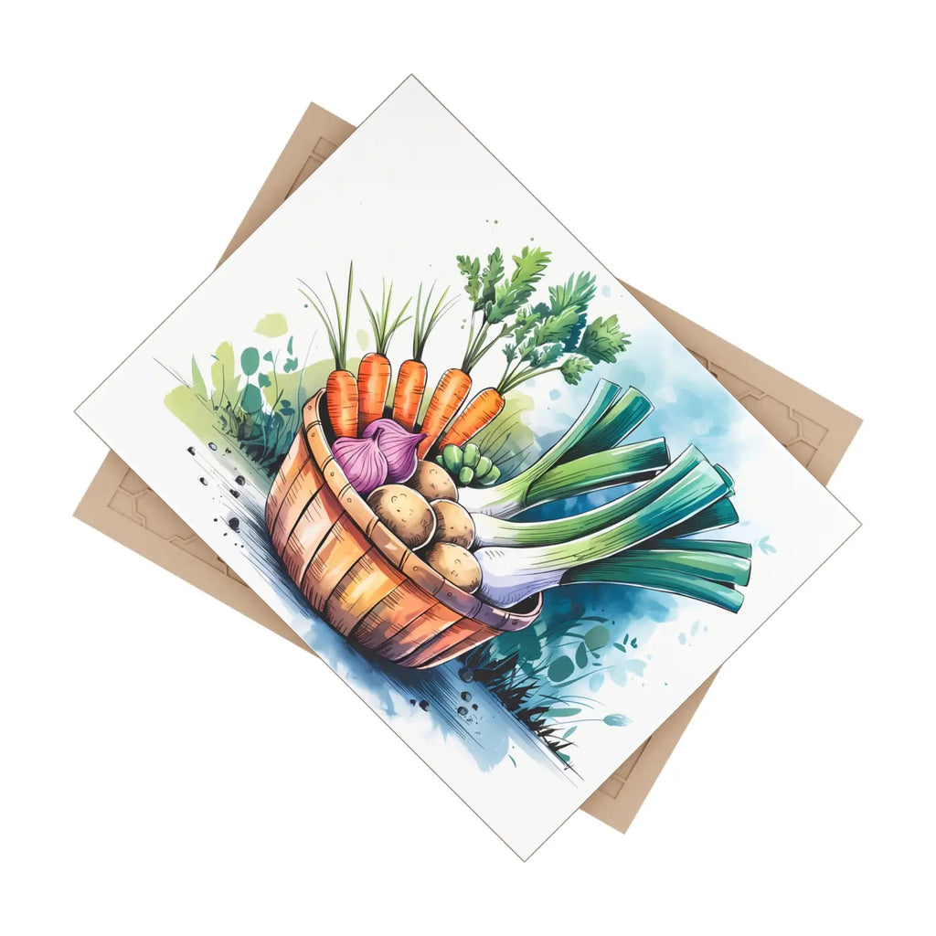 Charming Veggie Ceramic Photo Tile - Artful Wall Decor - DipaliZ