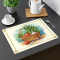 Vegetables in a Basket Placemat - Cotton Dining Decor - DipaliZ