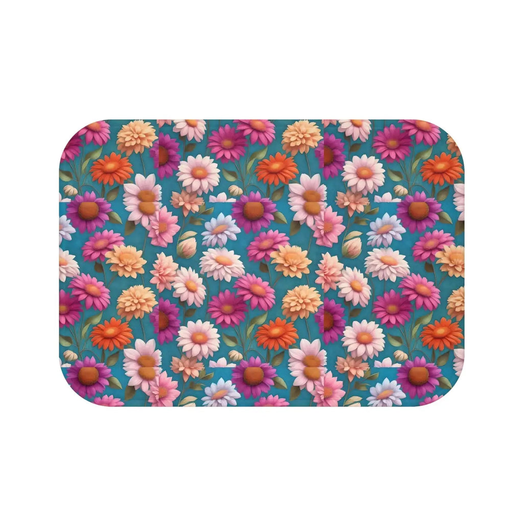 Floral Bath Mat - Soft Spa Luxury for Your Bathroom - DipaliZ
