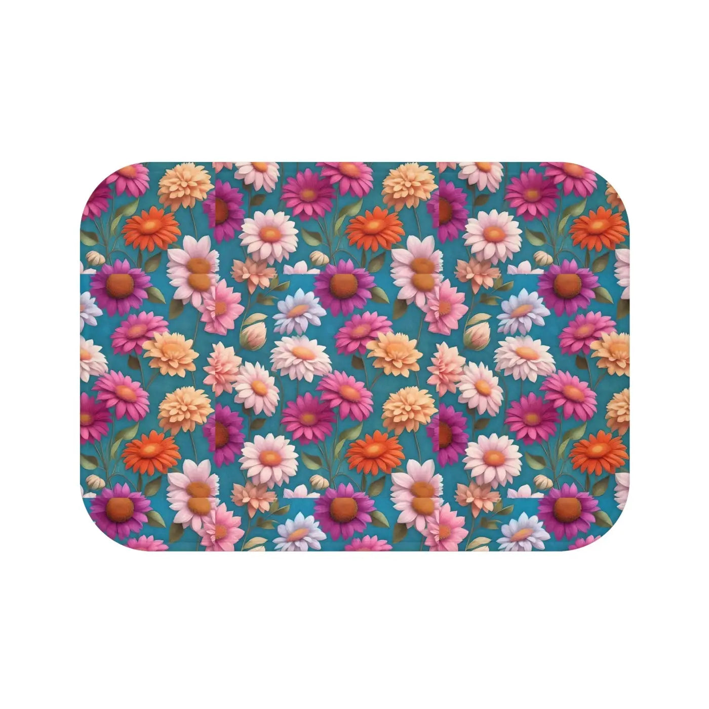 Floral Bath Mat - Soft Spa Luxury for Your Bathroom - DipaliZ