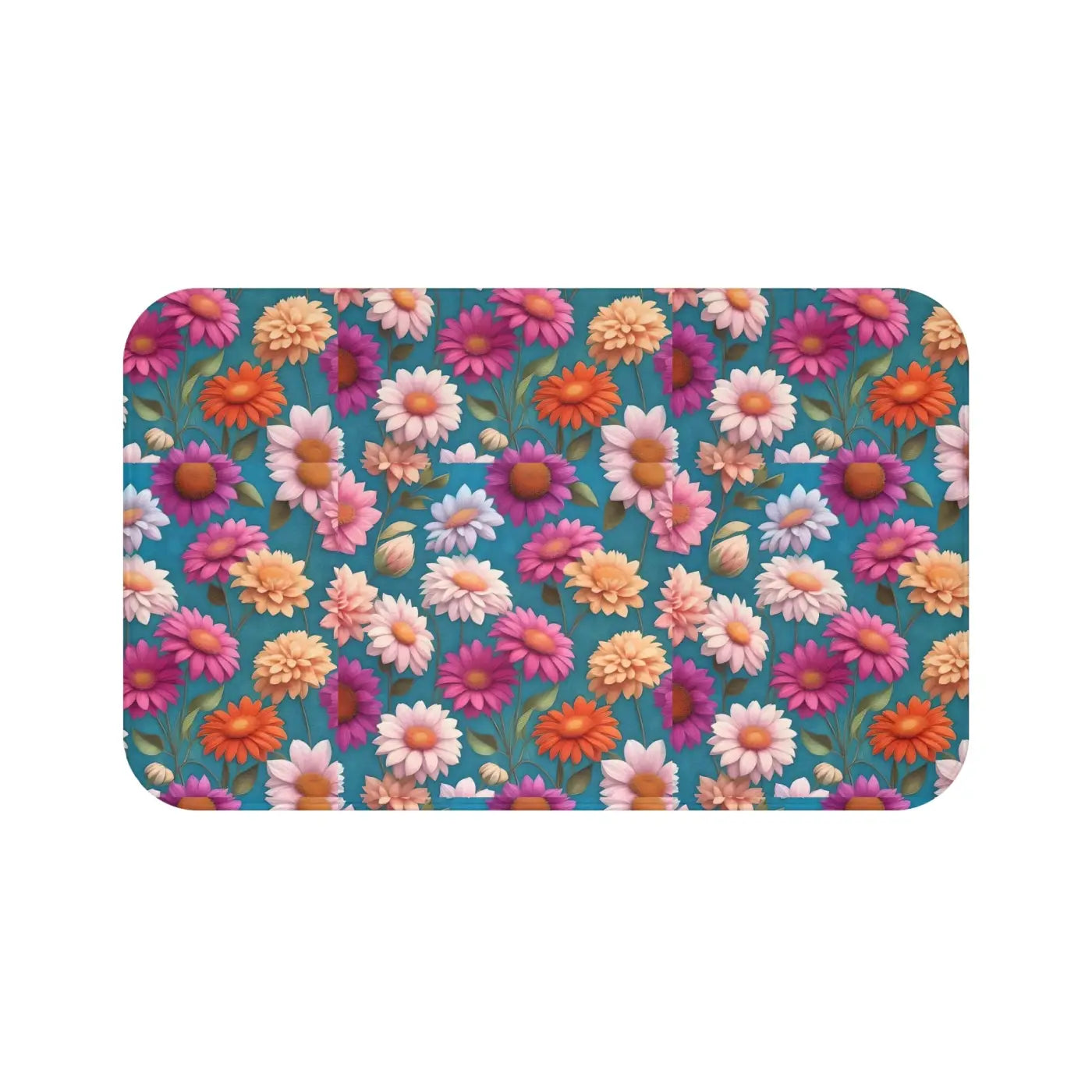 Floral Bath Mat - Soft Spa Luxury for Your Bathroom - DipaliZ