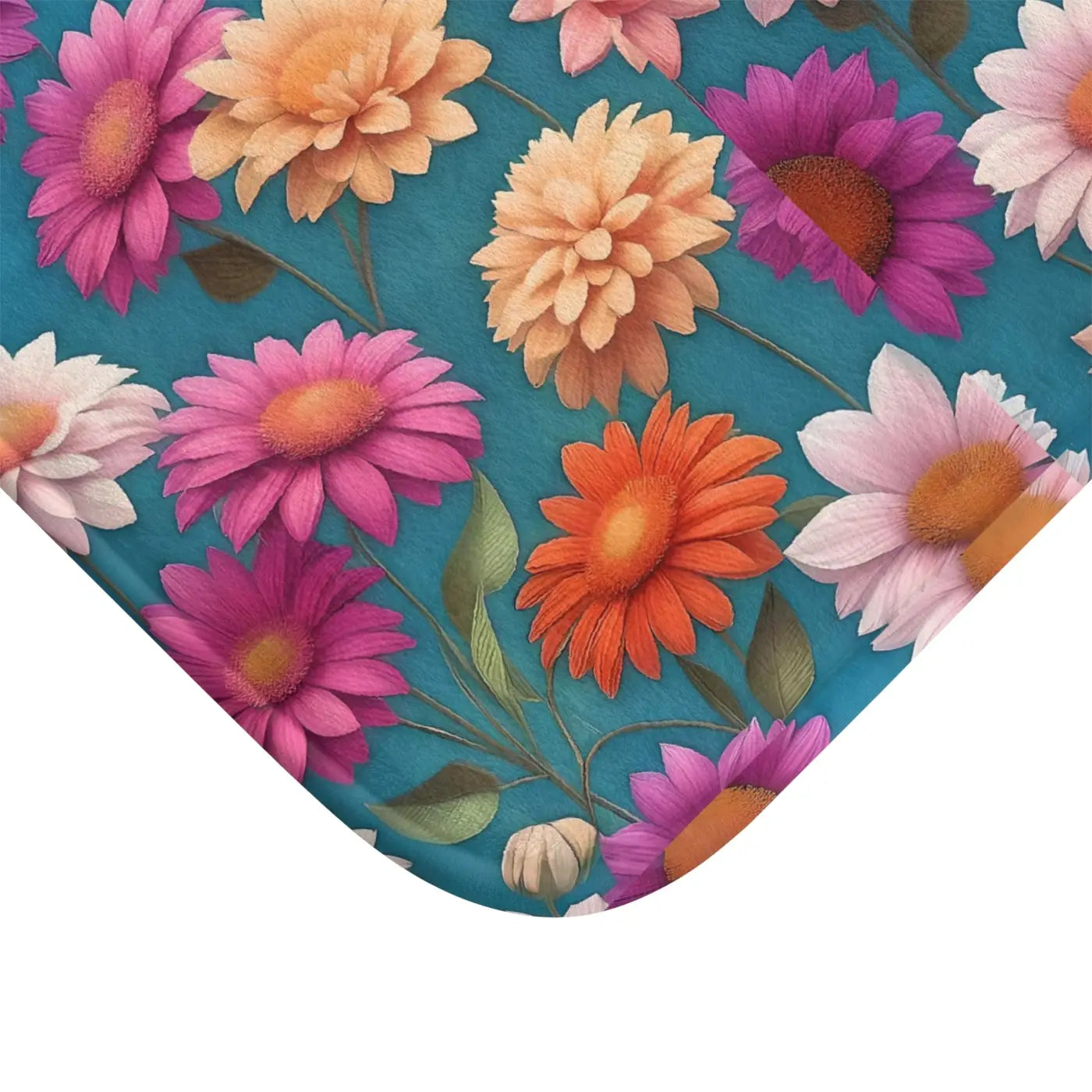 Floral Bath Mat - Soft Spa Luxury for Your Bathroom - DipaliZ
