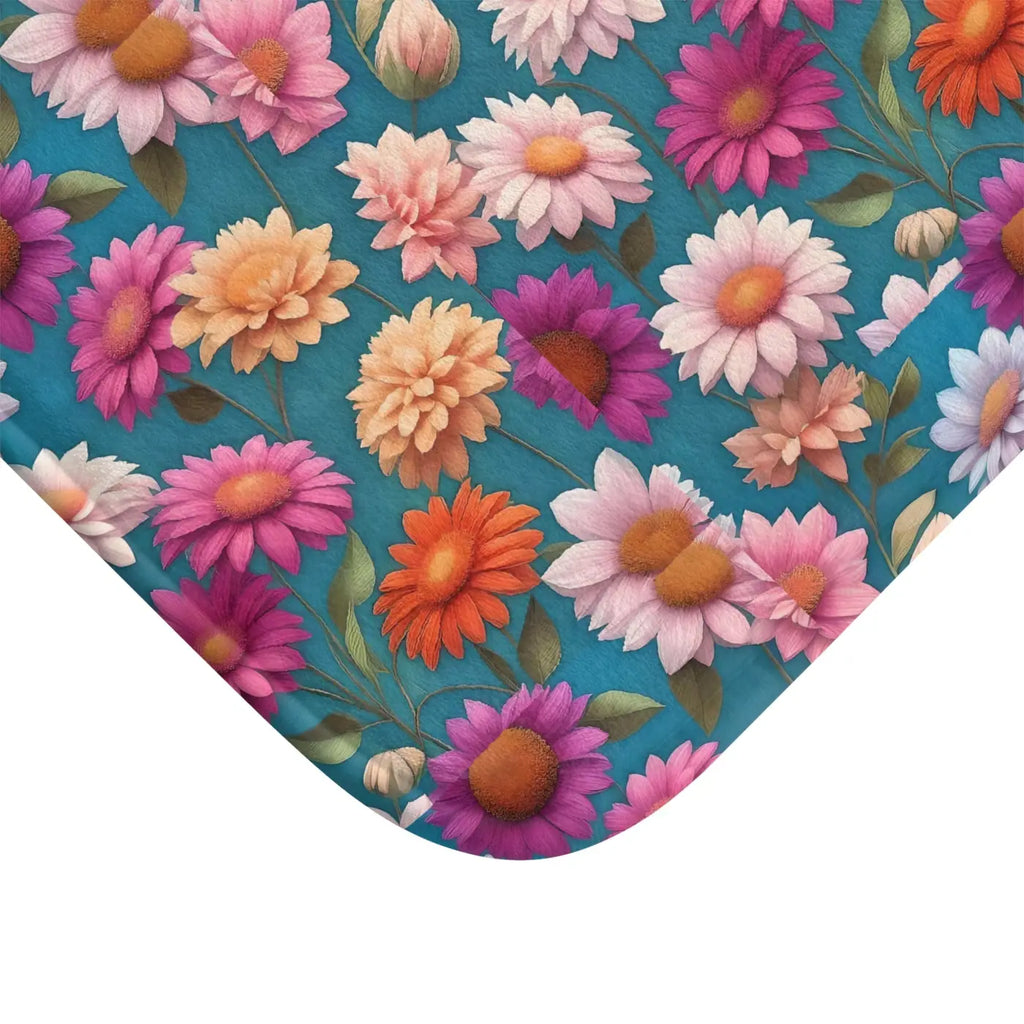 Floral Bath Mat - Soft Spa Luxury for Your Bathroom - DipaliZ
