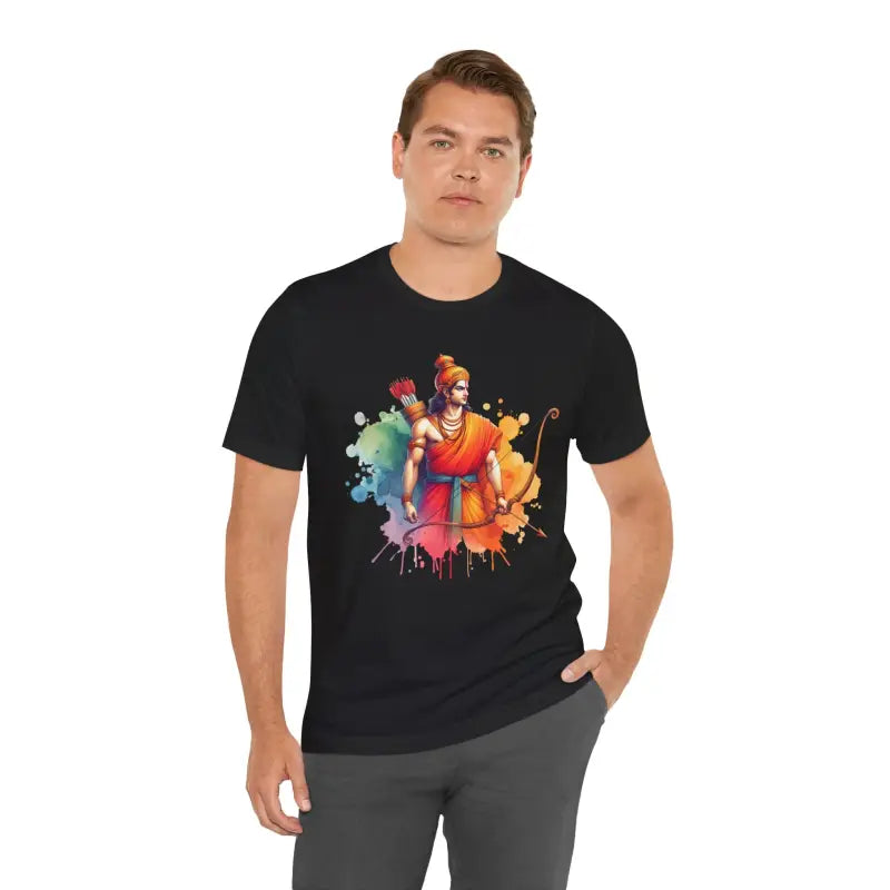 Ram With Bow and Arrow Unisex Jersey Tee - DipaliZ