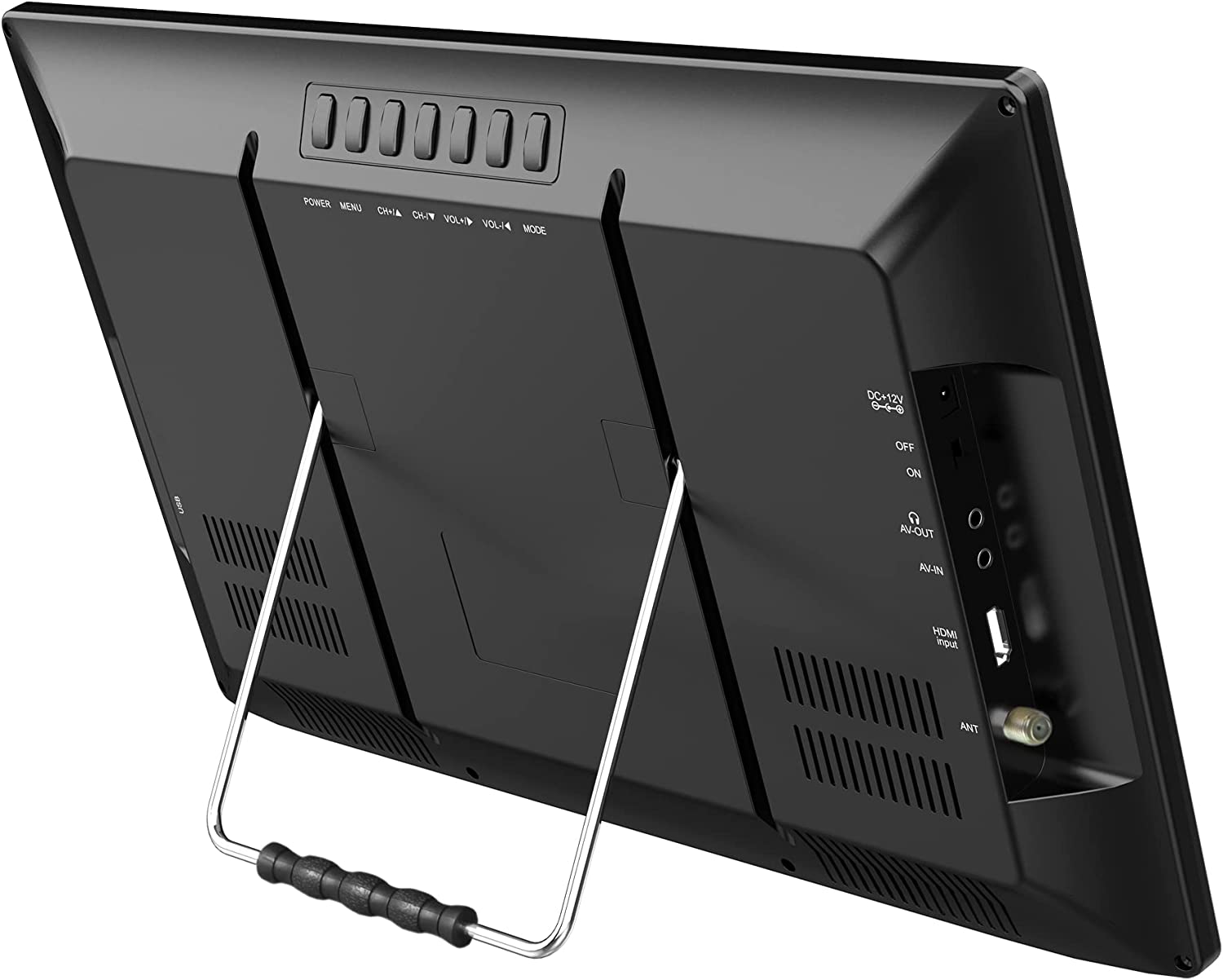Naxa Portable 16" TV & Digital Multimedia Player with Built-in Rechargeable Lithium Battery & DC Car Cord
