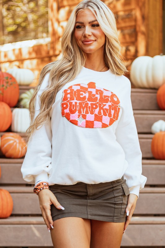 Blair Halloween Pumpkin Patched Pullover Sweatshir