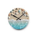 Beach Shore Acrylic Wall Clock - Coastal Decor Escape - DipaliZ