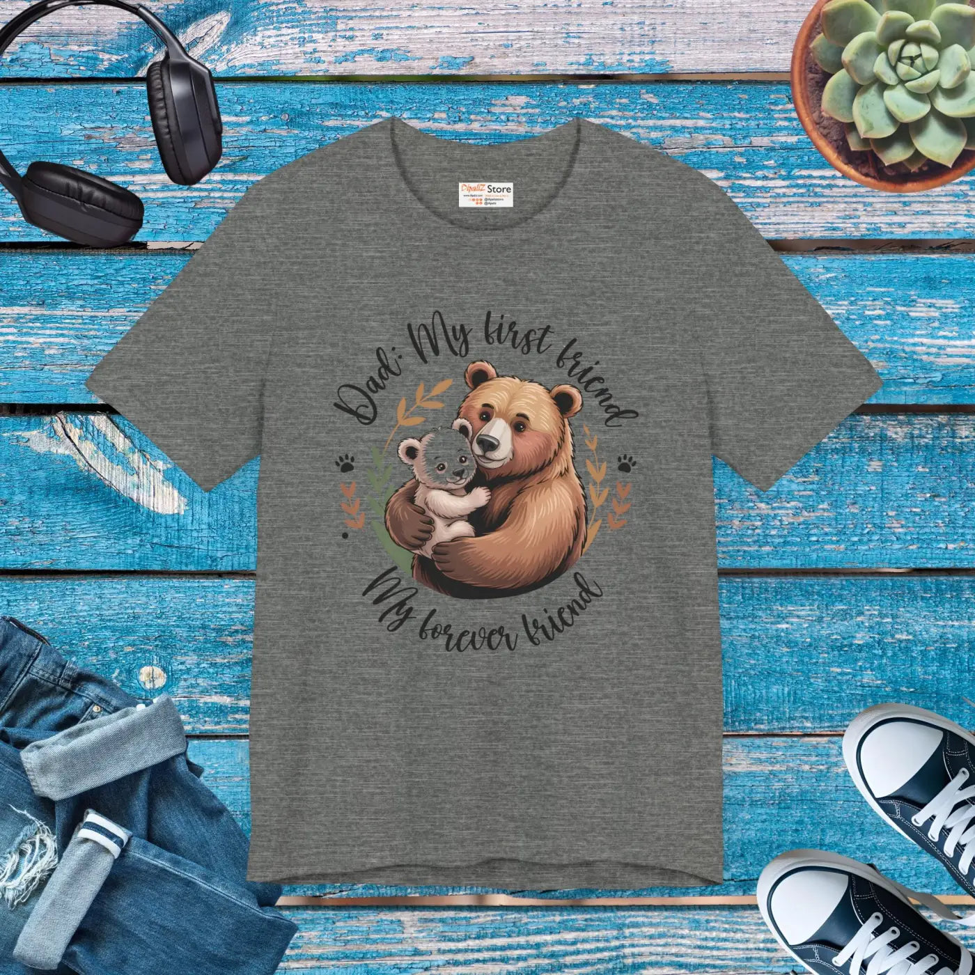 Unisex Jersey Bear Tee - Family Gatherings - DipaliZ