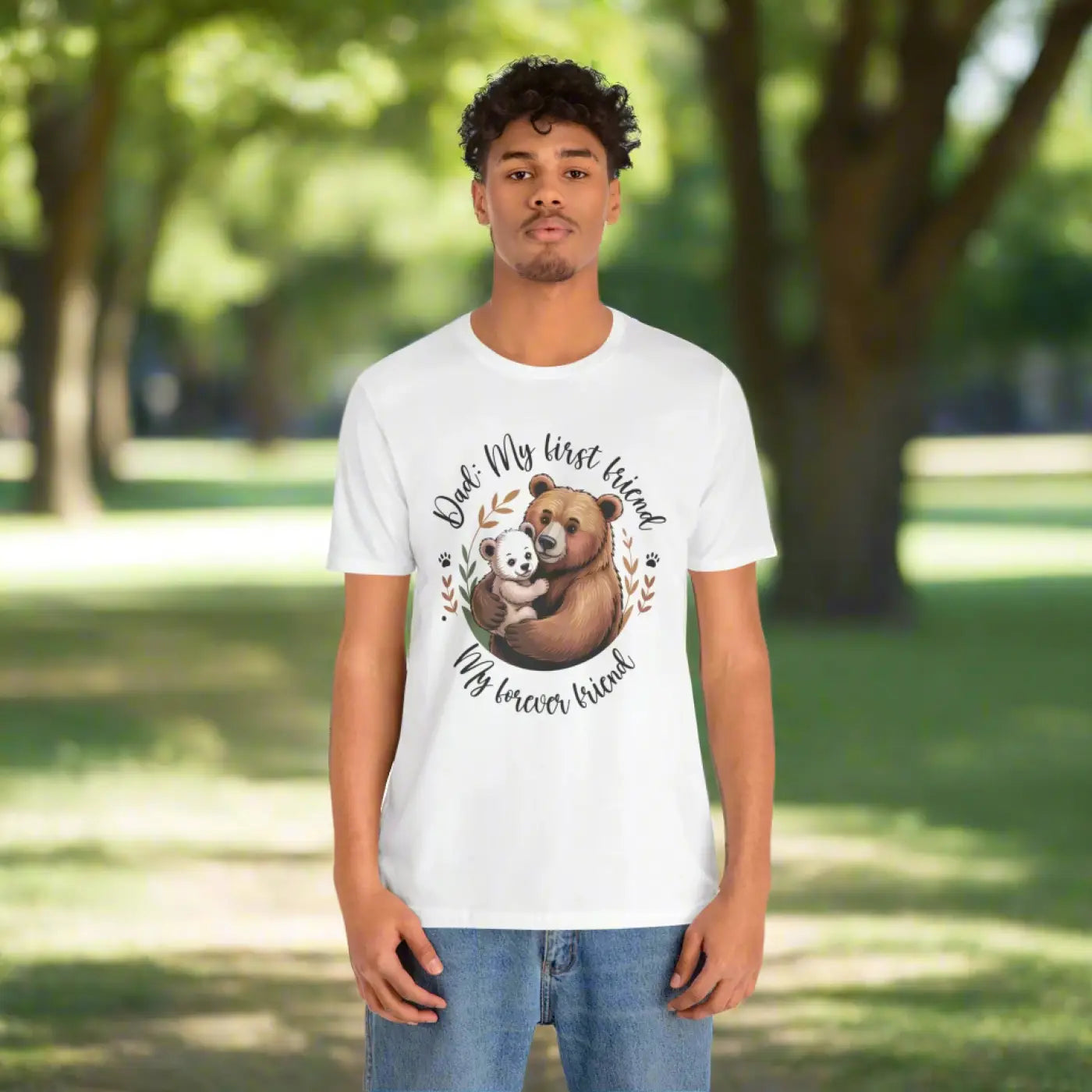 Unisex Jersey Bear Tee - Family Gatherings - DipaliZ