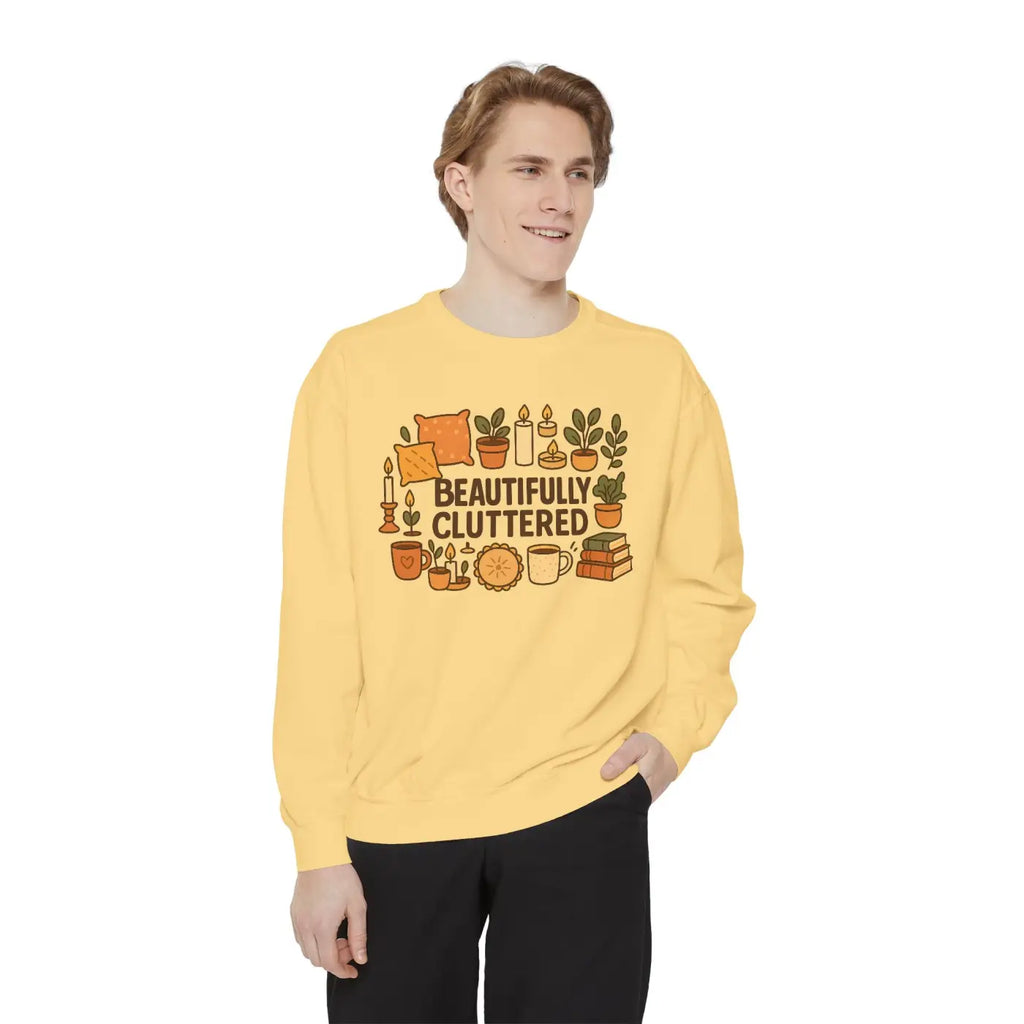 Cozy Garment-Dyed Sweatshirt - Plant Lovers Unisex - DipaliZ
