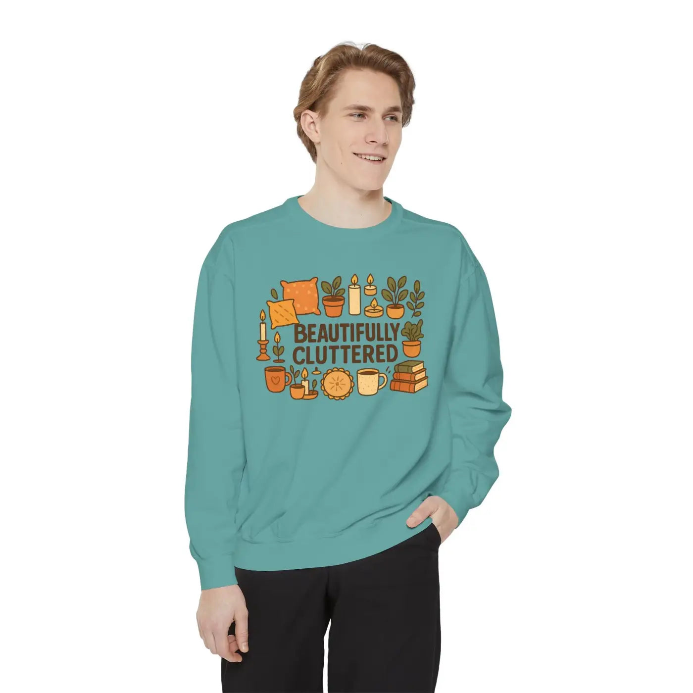 Cozy Garment-Dyed Sweatshirt - Plant Lovers Unisex - DipaliZ