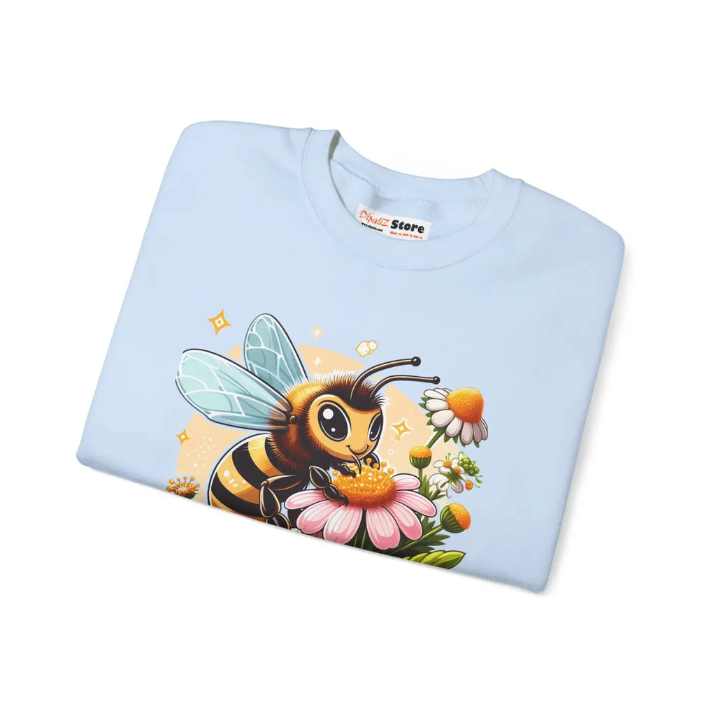 Enchanting Bee and Flower Heavy Blend Crewneck - DipaliZ