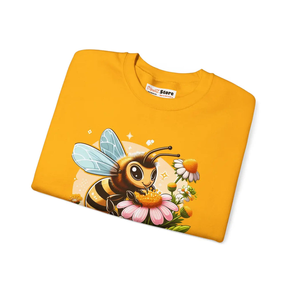 Enchanting Bee and Flower Heavy Blend Crewneck - DipaliZ