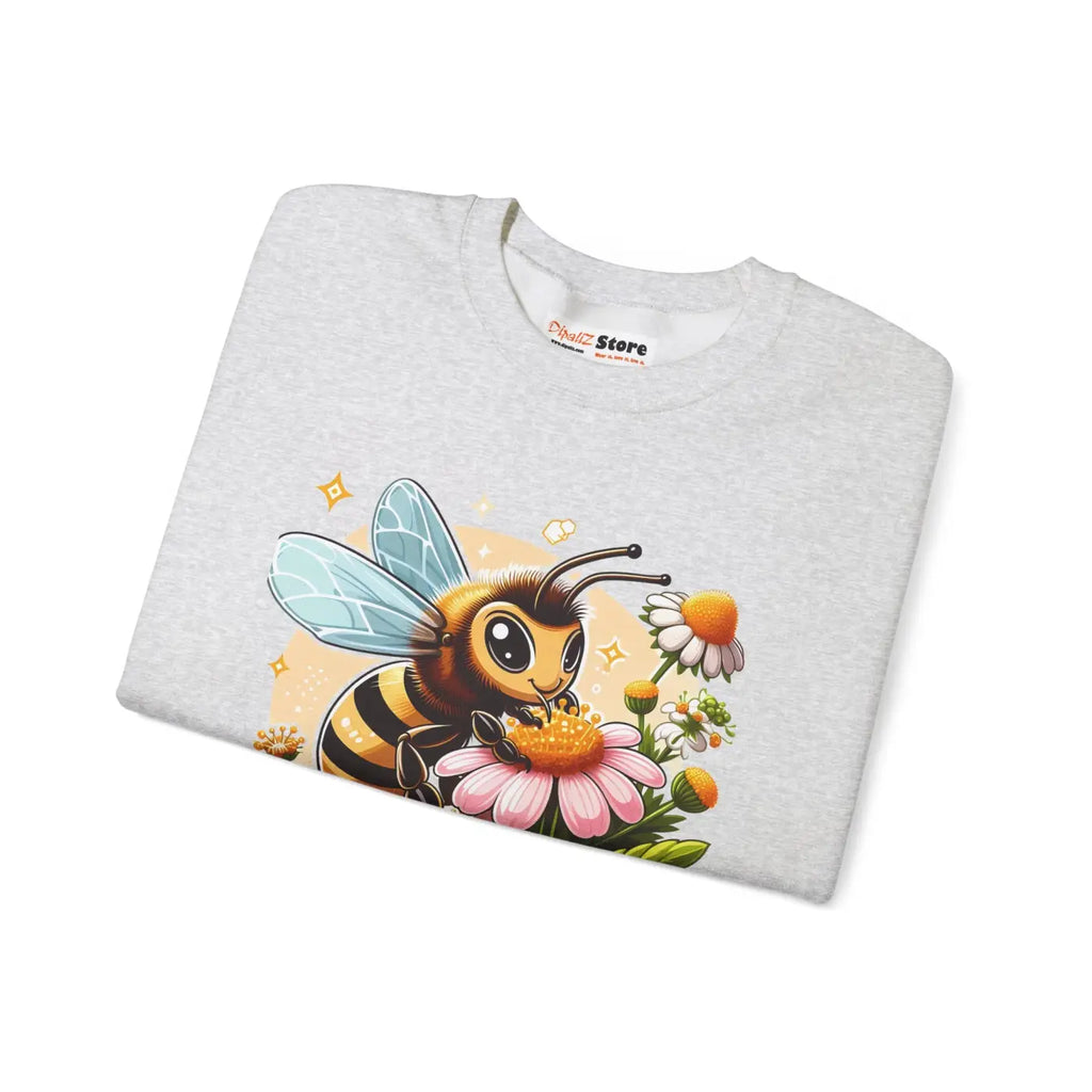 Enchanting Bee and Flower Heavy Blend Crewneck - DipaliZ